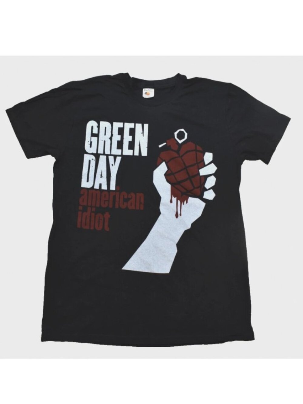 Green Day T-shirt American Idiot Punk Rock Tee Adult Mens Black New Medium